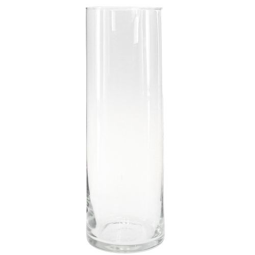 Prodotto Vaso alto in vetro vaso da fiori conico in vetro 30 cm Ø 10,5 cm