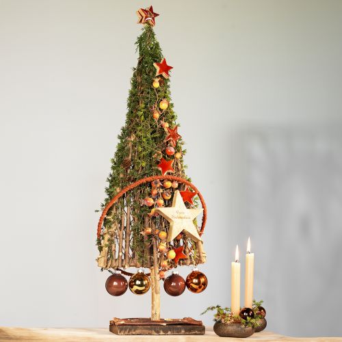 Floristik24 Decorazione per albero di Natale in legno decorazione in legno rami naturali di vite 25x10x50 cm