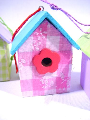 Birdhouses per appendere 9cm 6 pezzi. sorta | Floristik24.it