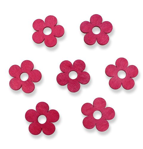 Fiori in legno Ø4cm rosa 72 pz | Floristik24.it