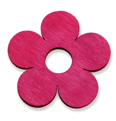 Fiori in legno Ø4cm rosa 72 pz | Floristik24.it