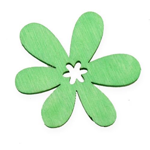 Floristik24 Decorazione sparsa fiori in legno, colorati asst. Ø4cm 72 pezzi
