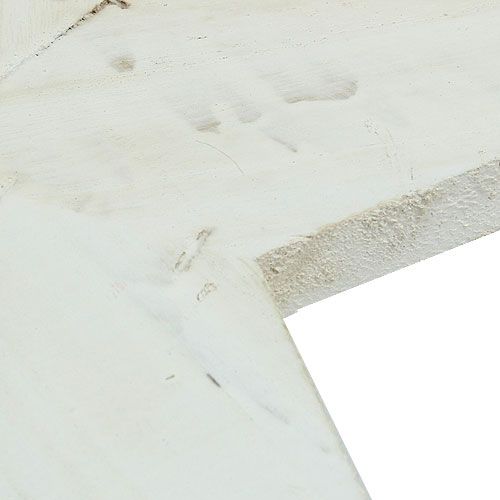 Floristik24 Stella in legno da appendere 26,5 cm bianco 1p