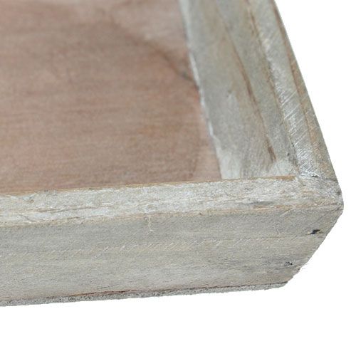 Floristik24 Vassoio in legno grigio 57 cm x 17 cm