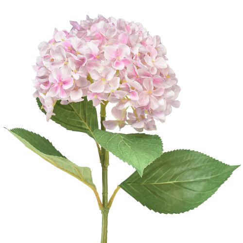 Fiore artificiale da giardino artificiale rosa chiaro di ortensia 65 cm