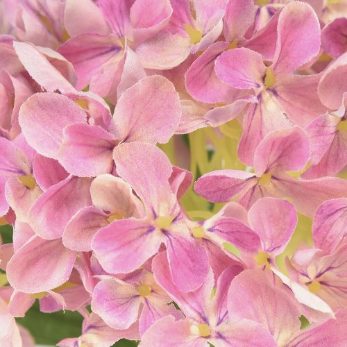 Floristik24 Ortensia artificiale rosa fiore artificiale rosa Ø15,5 cm 45 cm