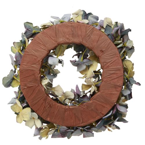 Prodotto Corona di ortensie corona decorativa fiori artificiali blu Ø30cm