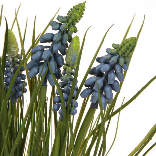 Prodotto Giacinti artificiali in vaso blu 24 cm