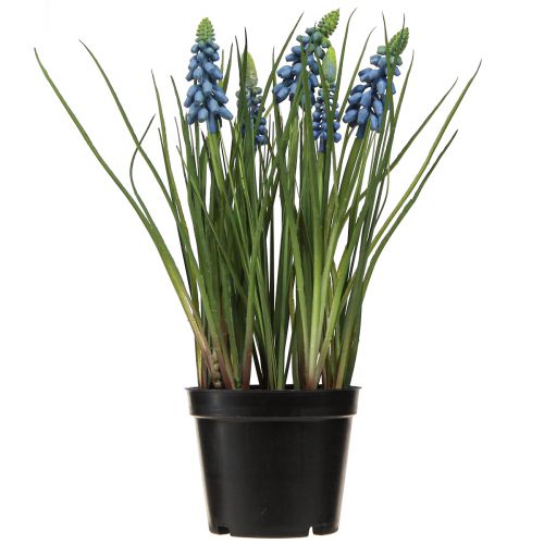 Prodotto Giacinti artificiali in vaso blu 24 cm