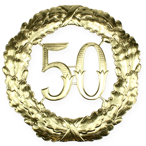 Numero anniversario 50 in oro Ø40cm