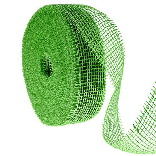 Nastro di iuta verde, largo 5 cm, lungo 40 m. acquistare | Floristik24.it