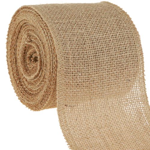 Floristik24 Nastro di iuta runner da tavolo naturale nastro di iuta rustico 10 cm 9 m