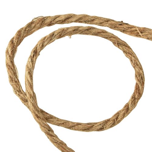 Prodotto Cordone decorativo in corda di iuta, bobina di legno rustica da Ø5 mm con 7 m ciascuno, 2 pezzi