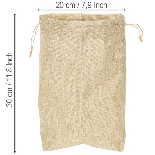 Borsa di juta 20×10cm H30cm Borsa regalo | Floristik24.it