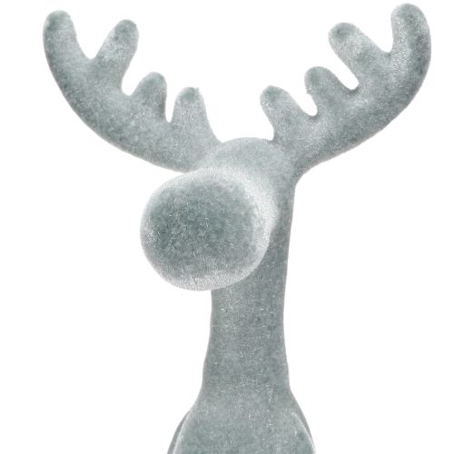 Prodotto Alce decorativo bordo seduta H31cm grigio 3 pezzi
