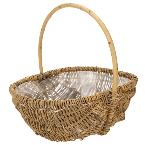 Cesto per patate 43/33/23 cm con rivestimento in alluminio, colore naturale, set da 3. acquistare | Floristik24.it