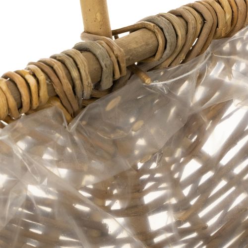 Cesto per patate 43/33/23 cm con rivestimento in alluminio, colore naturale, set da 3. | Floristik24.it