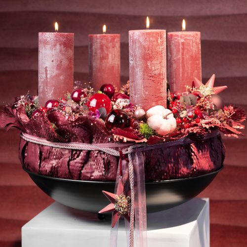 Prodotto Candele in rosa candele a colonna rosa antico 85×200 mm 2 pz