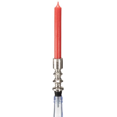 Prodotto Portacandele per bottiglie Portacandele per bottiglie argento 15cm