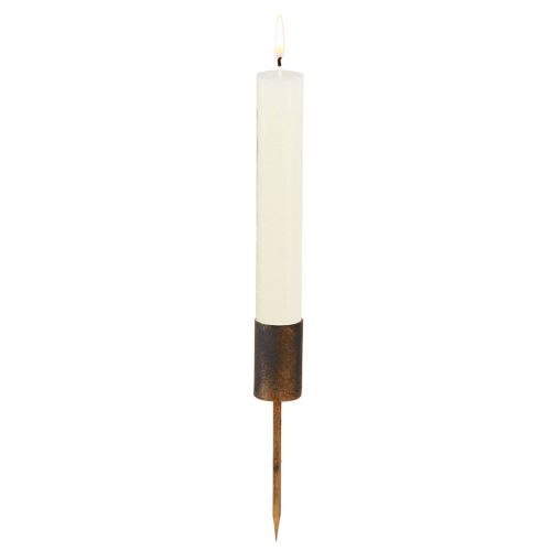 Portacandele per candele stick Ø28mm perno oro antico 4pz