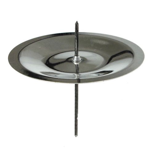 Floristik24 Portacandele con spina, argento 6 cm, 36 pz