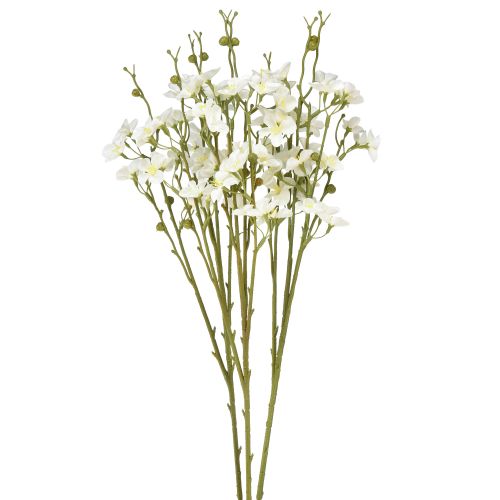 Prodotto Rami di fiori di ciliegio Fiori di ciliegio artificiali bianchi 75 cm 3 pz