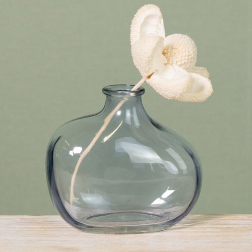Prodotto Piccolo vaso in vetro trasparente moderno mini vaso in vetro 11×6×10cm 3 pezzi
