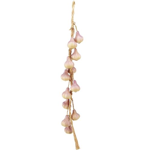 Prodotto Decorazione all&#39;aglio da appendere artificiale giallo viola L50cm