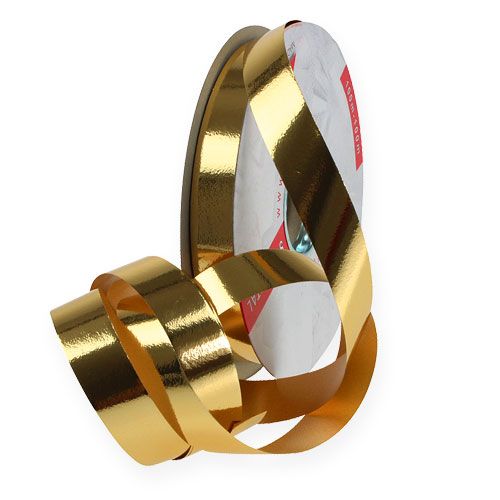 Nastro arricciato lucido 19mm 100m oro