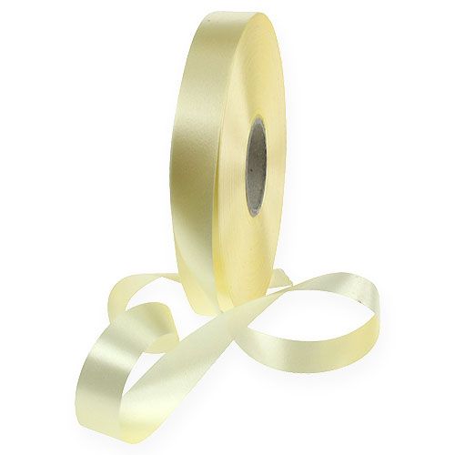 Floristik24 Nastro arricciacapelli giallo chiaro 19mm 100m