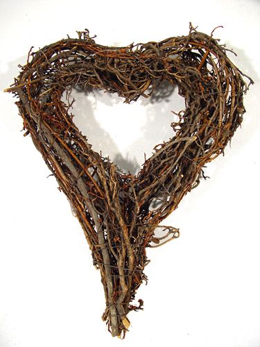 Prodotto Ghirlanda di rami a forma di cuore 20x25cm 4 pezzi. natura