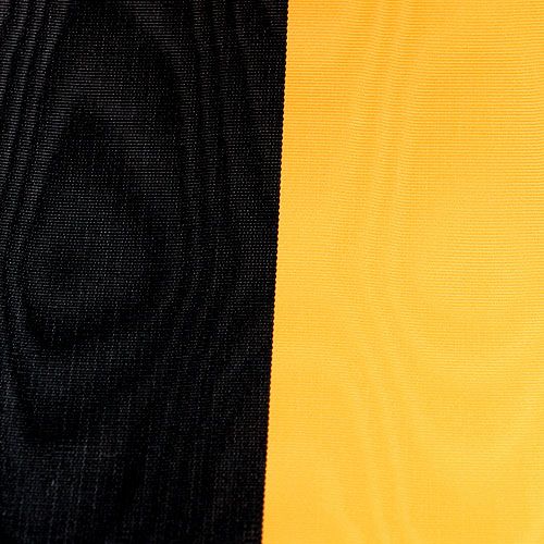 Floristik24 Nastri per ghirlande Moiré Giallo-Nero 100 mm