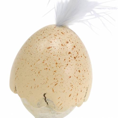 Prodotto Pulcino nel guscio d&#39;uovo bianco, panna 6 cm 6 pezzi