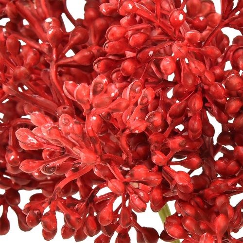 Floristik24 Decorazione rossa con bacche artificiali per corona dell'Avvento 32 cm, 3 pezzi per mazzo