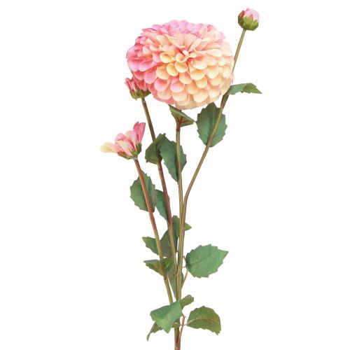Prodotto Dalie artificiali in rosa pesca Ø10cm L80cm 2 pezzi