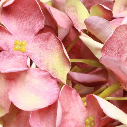 Prodotto Ortensia artificiale grande rosa malva Ø15cm L58cm 2 pezzi