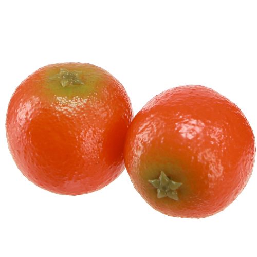 Floristik24 Mandarini artificiali in rete frutta decorativa Ø5cm 12 pz