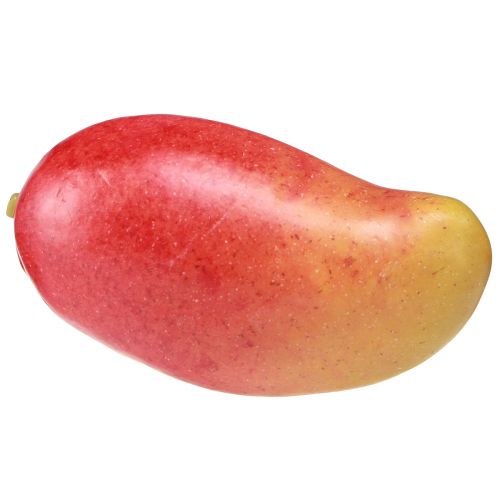 Prodotto Mango artificiale rosso, giallo, manichino alimentare realistico 15 cm