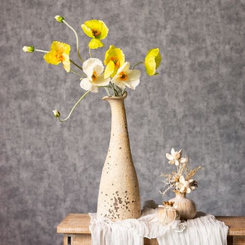 Prodotto Decorazione di papaveri artificiali per soggiorni e uffici, 95 cm