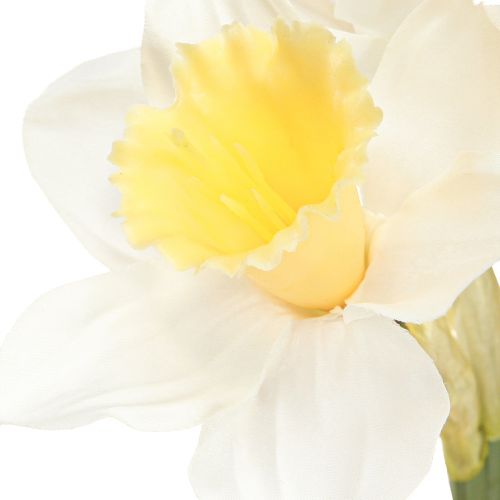 Prodotto Narcisi artificiali fiori di seta narciso bianco 40 cm 3 pz