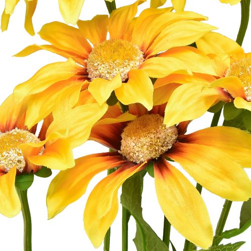 Prodotto Fiori decorativi girasoli artificiali gialli 79 cm 3 pezzi