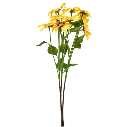 Prodotto Fiori decorativi girasoli artificiali gialli 79 cm 3 pezzi