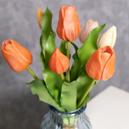 Prodotto Tulipani artificiali per decorazioni primaverili, soggiorno e cucina, dall'aspetto realistico, 30 cm, 7 pezzi