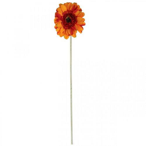 Prodotto Fiore di gerbera artificiale, fiore artificiale arancione Ø11cm 50cm