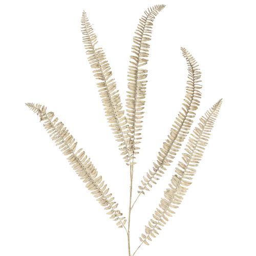 Felce artificiale ramificata bianco crema piante artificiali L120cm