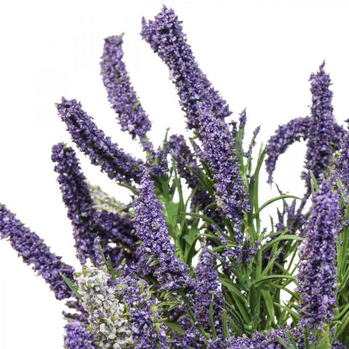 Prodotto Lavanda artificiale pianta artificiale decorativa viola arbusto bianco 46 cm