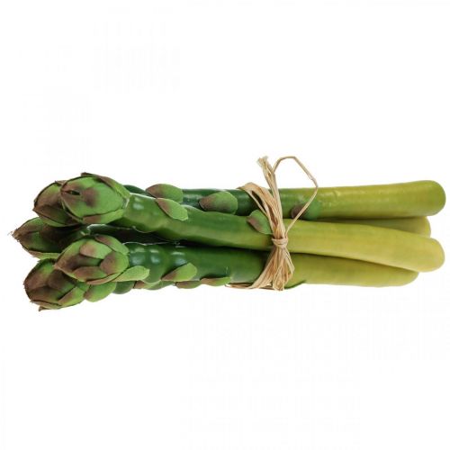 Floristik24 Mazzo di asparagi decorativi vegetali asparagi artificiali L23 cm 5 pezzi