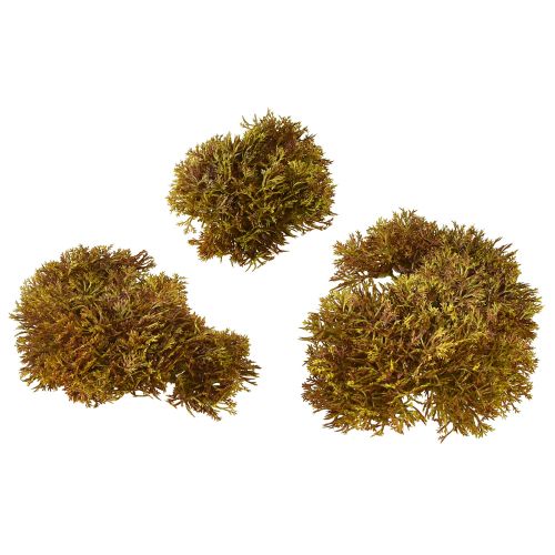 Prodotto Decorazione muschio artificiale marrone – cuscino muschio 10/12/14 cm 3 pz