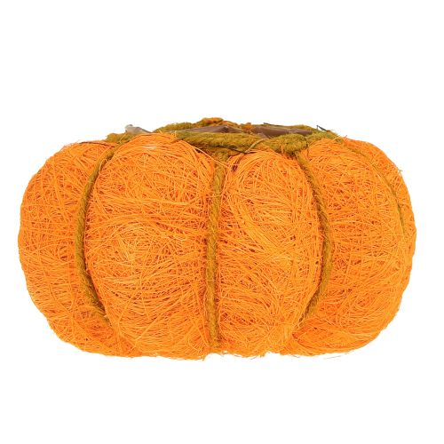 Prodotto Vaso per piante di zucca arancione/giallo-verde in sisal Ø15cm H9cm