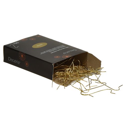 Prodotto Ganci per decorazioni dorate grucce per palline - eleganti grucce per palle di Natale e decorazioni festive - 50 pezzi